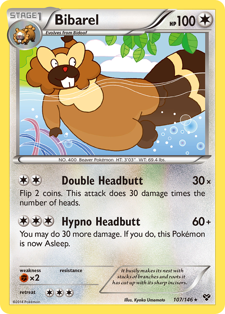 Bibarel (107/146) [XY: Base Set] | Exor Games Summserside