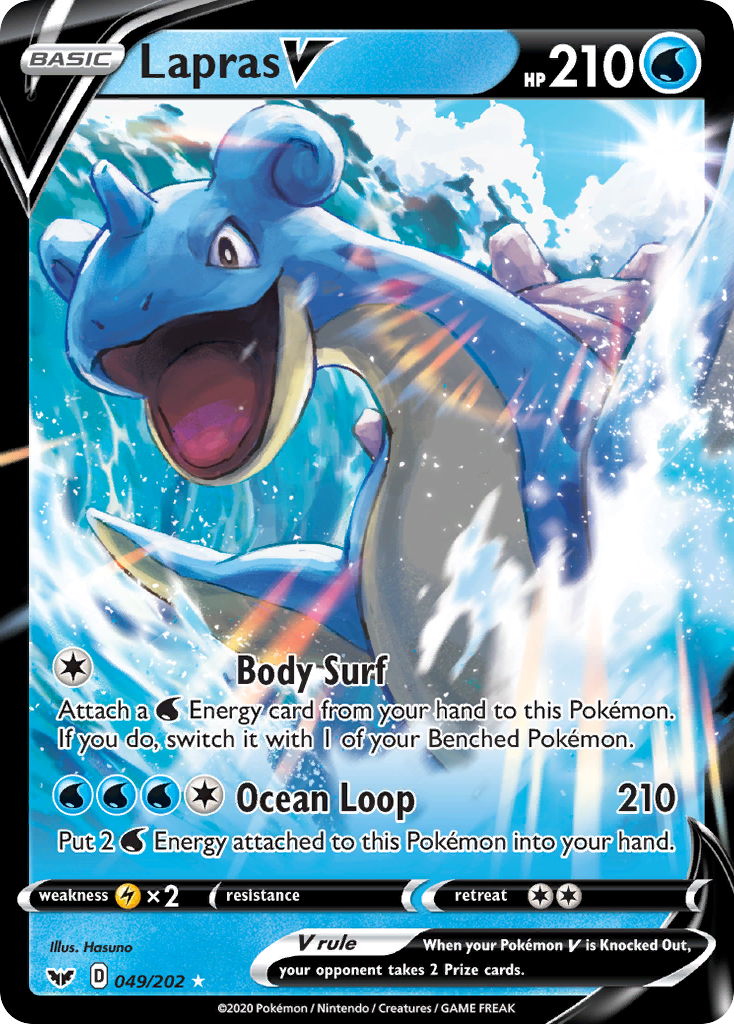 Lapras V (049/202) [Sword & Shield: Base Set] | Exor Games Summserside