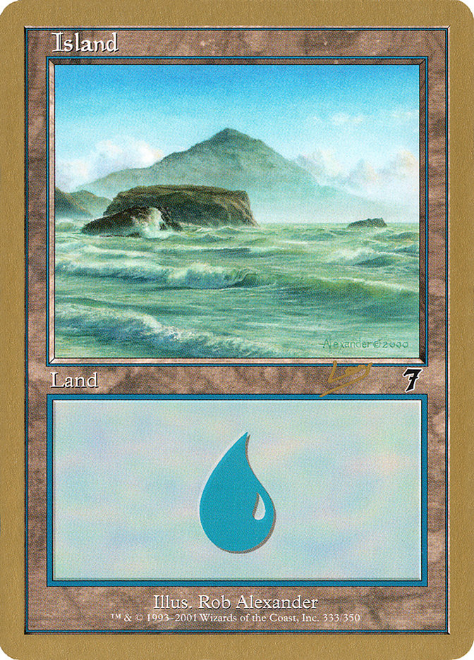 Island (333) (Raphael Levy) [World Championship Decks 2002] | Exor Games Summserside