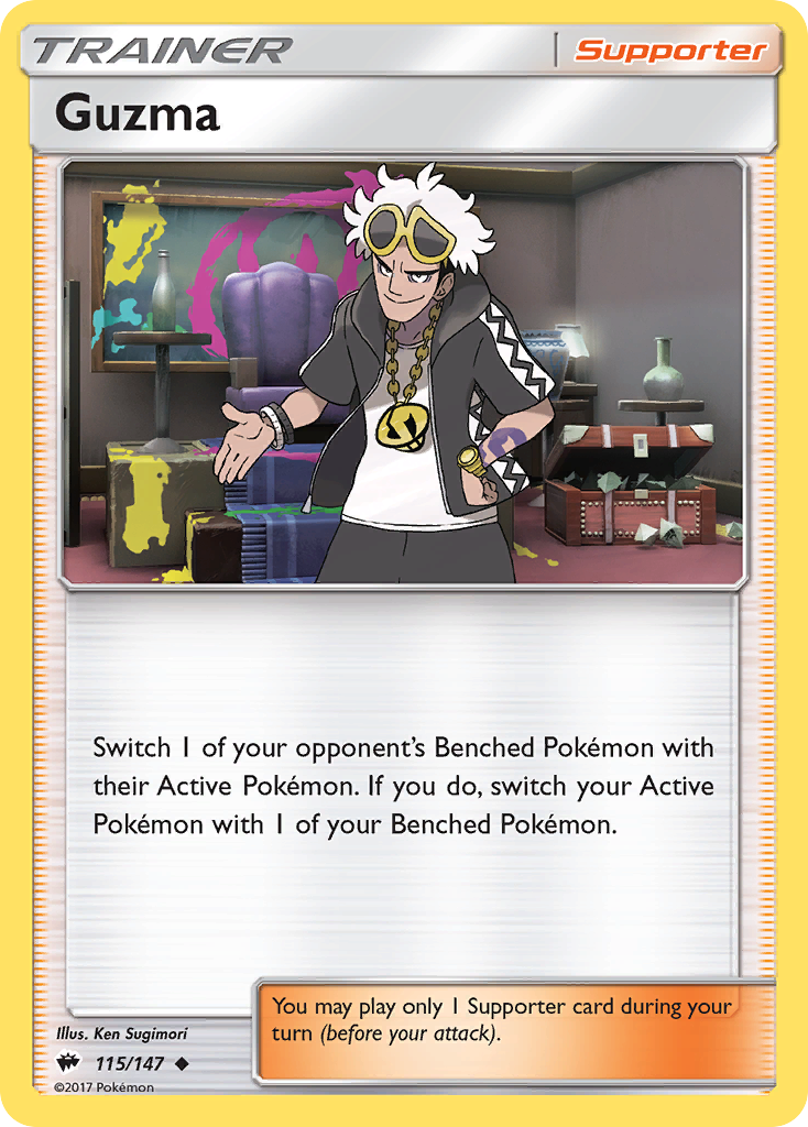 Guzma (115/147) [Sun & Moon: Burning Shadows] | Exor Games Summserside