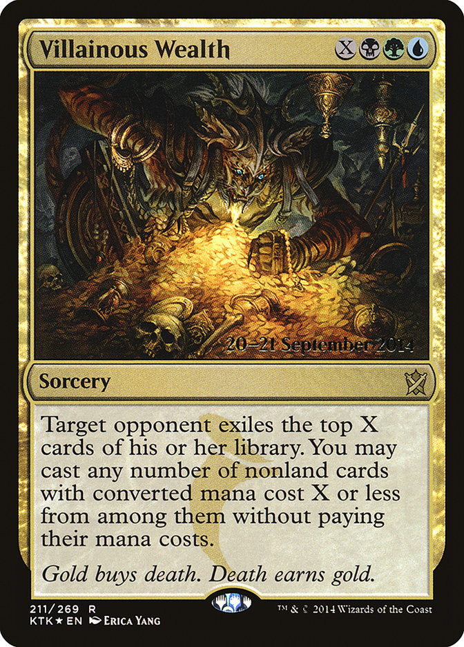 Villainous Wealth  [Khans of Tarkir Prerelease Promos] | Exor Games Summserside