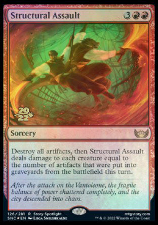 Structural Assault [Streets of New Capenna Prerelease Promos] | Exor Games Summserside