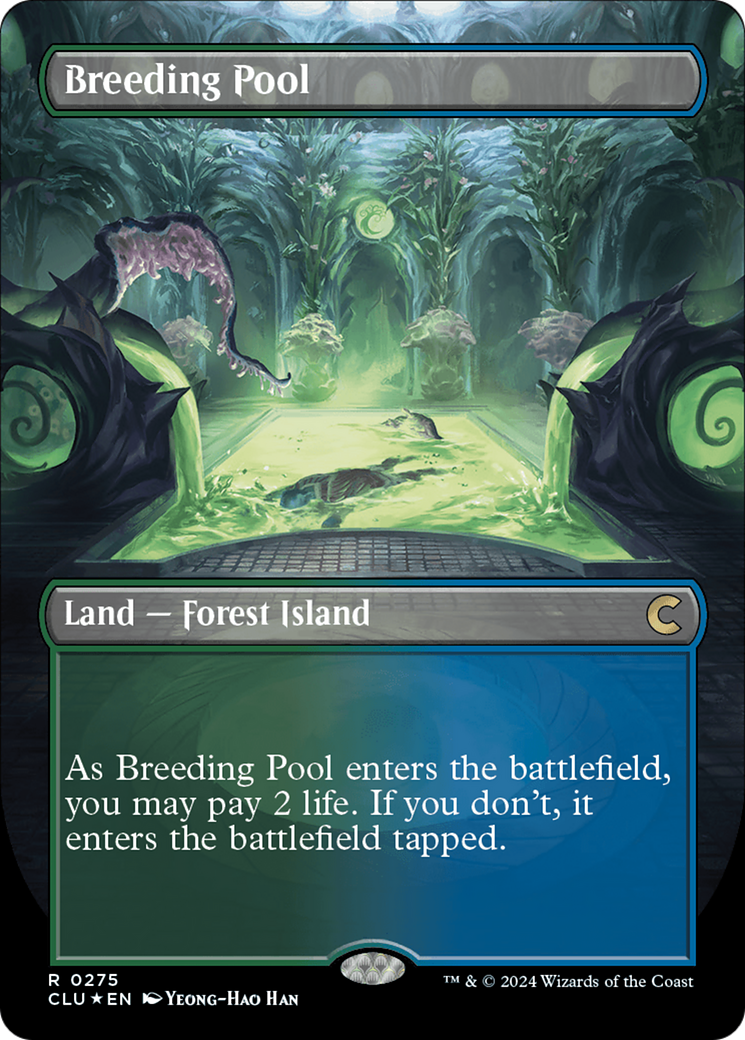 Breeding Pool (Borderless) [Ravnica: Clue Edition] | Exor Games Summserside