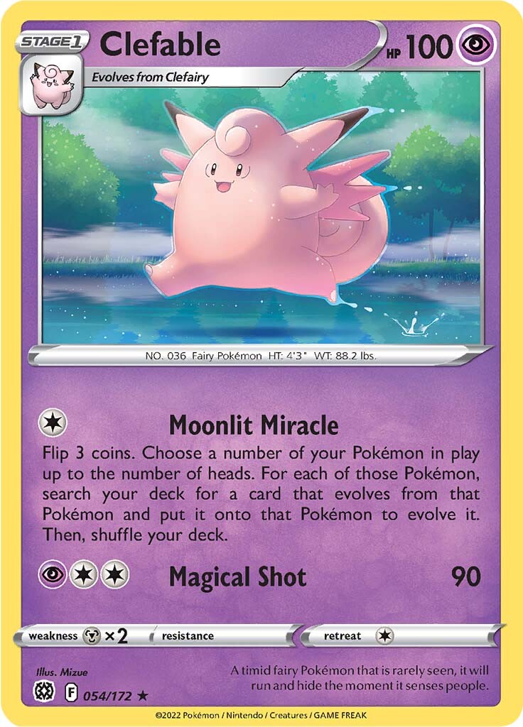 Clefable (054/172) [Sword & Shield: Brilliant Stars] | Exor Games Summserside