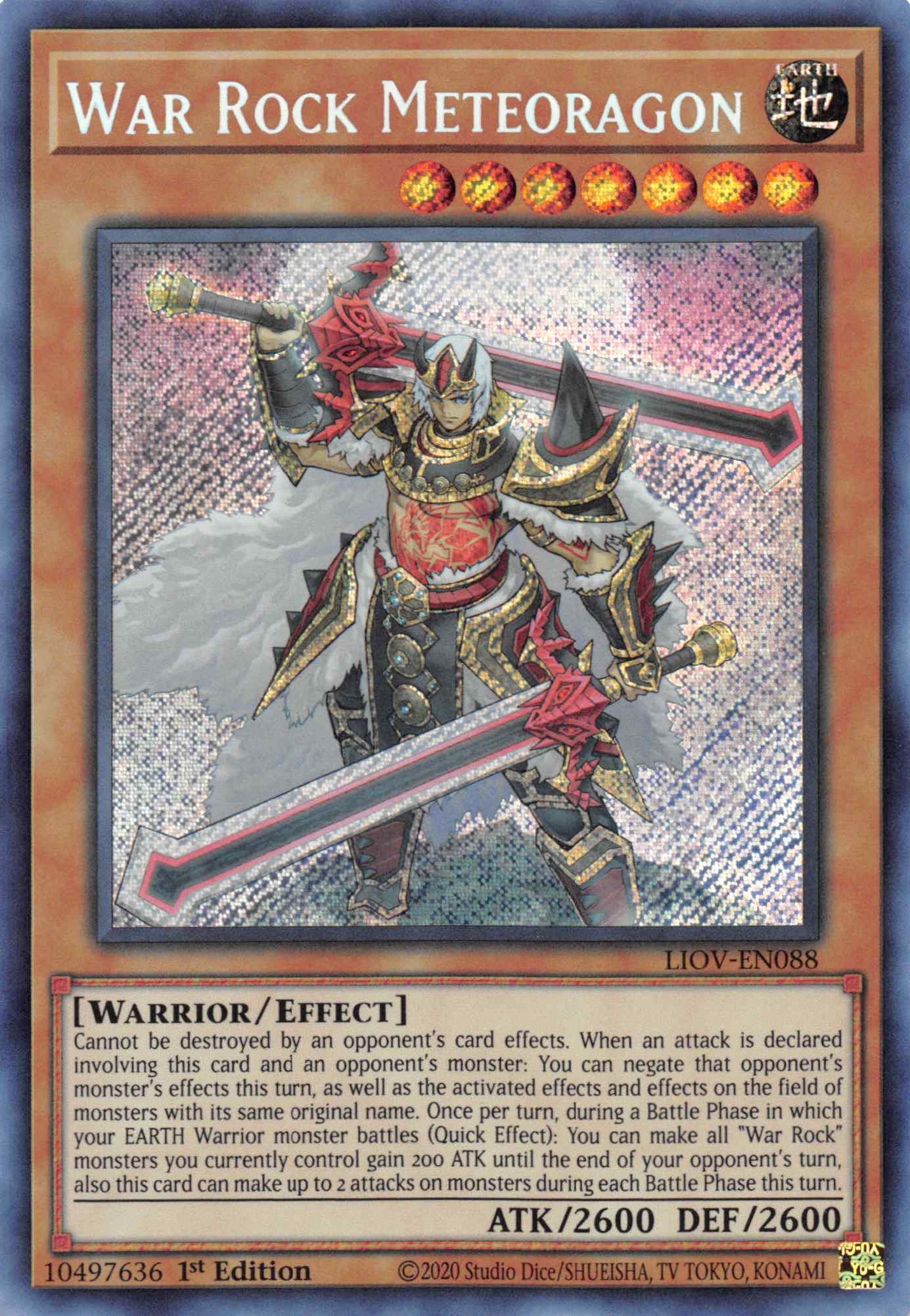 War Rock Meteoragon [LIOV-EN088] Secret Rare | Exor Games Summserside