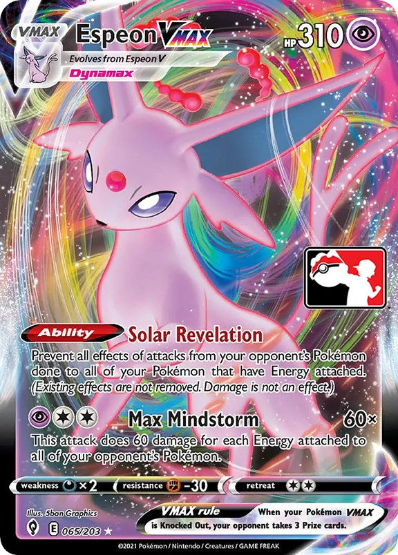 Espeon VMAX (065/203) [Prize Pack Series One] | Exor Games Summserside