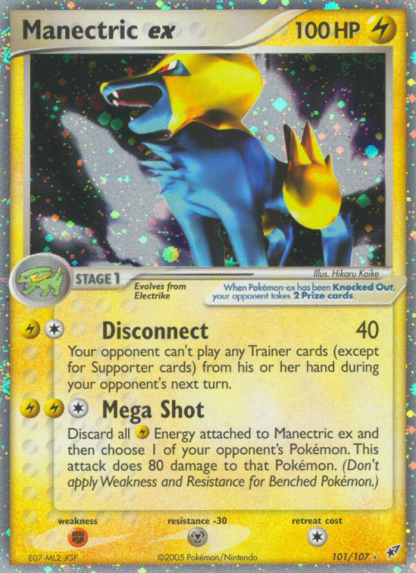 Manectric ex (101/107) [EX: Deoxys] | Exor Games Summserside