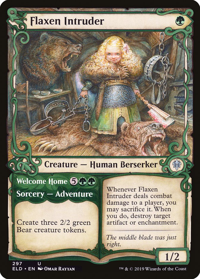 Flaxen Intruder // Welcome Home (Showcase) [Throne of Eldraine] | Exor Games Summserside