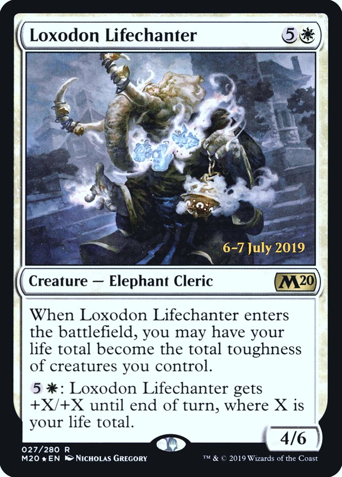 Loxodon Lifechanter  [Core Set 2020 Prerelease Promos] | Exor Games Summserside