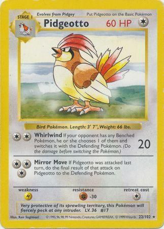 Pidgeotto (22/102) [Base Set Shadowless Unlimited] | Exor Games Summserside