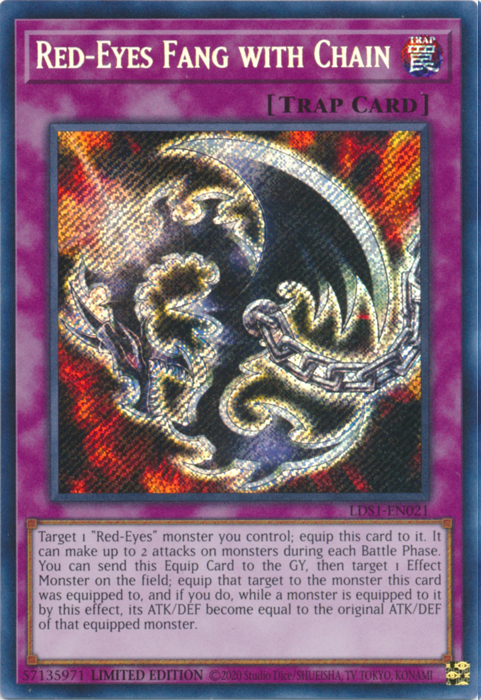 Red-Eyes Fang with Chain [LDS1-EN021] Secret Rare | Exor Games Summserside