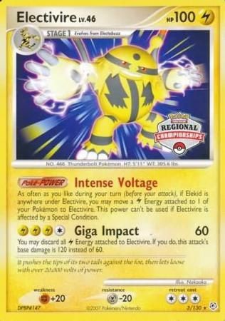 Electivire (3/130) (Regional Championship Promo) [Diamond & Pearl: Base Set] | Exor Games Summserside