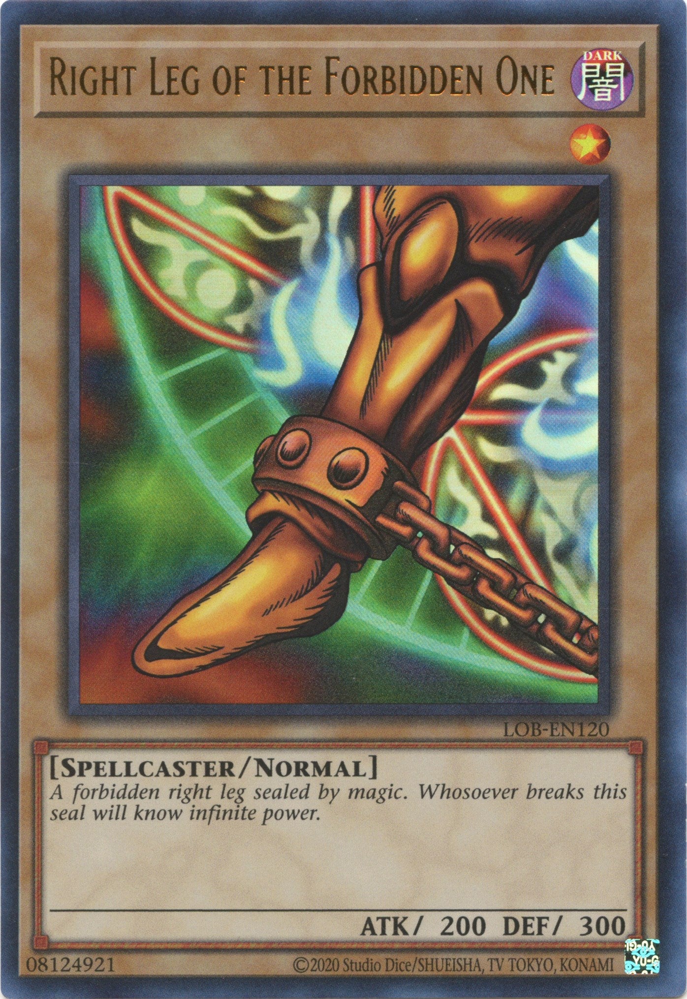 Right Leg of the Forbidden One (25th Anniversary) [LOB-EN120] Ultra Rare | Exor Games Summserside