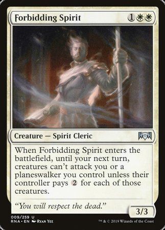 Forbidding Spirit [Ravnica Allegiance] | Exor Games Summserside