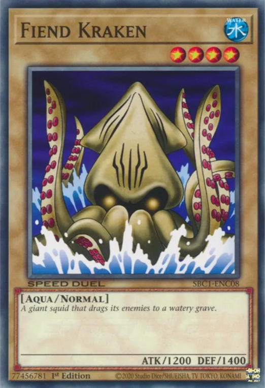 Fiend Kraken [SBC1-ENC08] Common | Exor Games Summserside