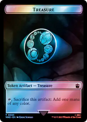 Alien Angel // Treasure (0063) Double-Sided Token (Surge Foil) [Doctor Who Tokens] | Exor Games Summserside