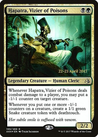 Hapatra, Vizier of Poisons [Amonkhet Promos] | Exor Games Summserside