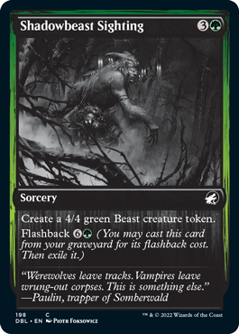 Shadowbeast Sighting [Innistrad: Double Feature] | Exor Games Summserside