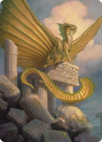 Ancient Gold Dragon Art Card (05) [Commander Legends: Battle for Baldur's Gate Art Series] | Exor Games Summserside