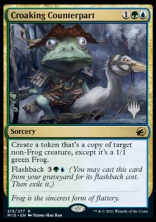 Croaking Counterpart (Promo Pack) [Innistrad: Midnight Hunt Promos] | Exor Games Summserside