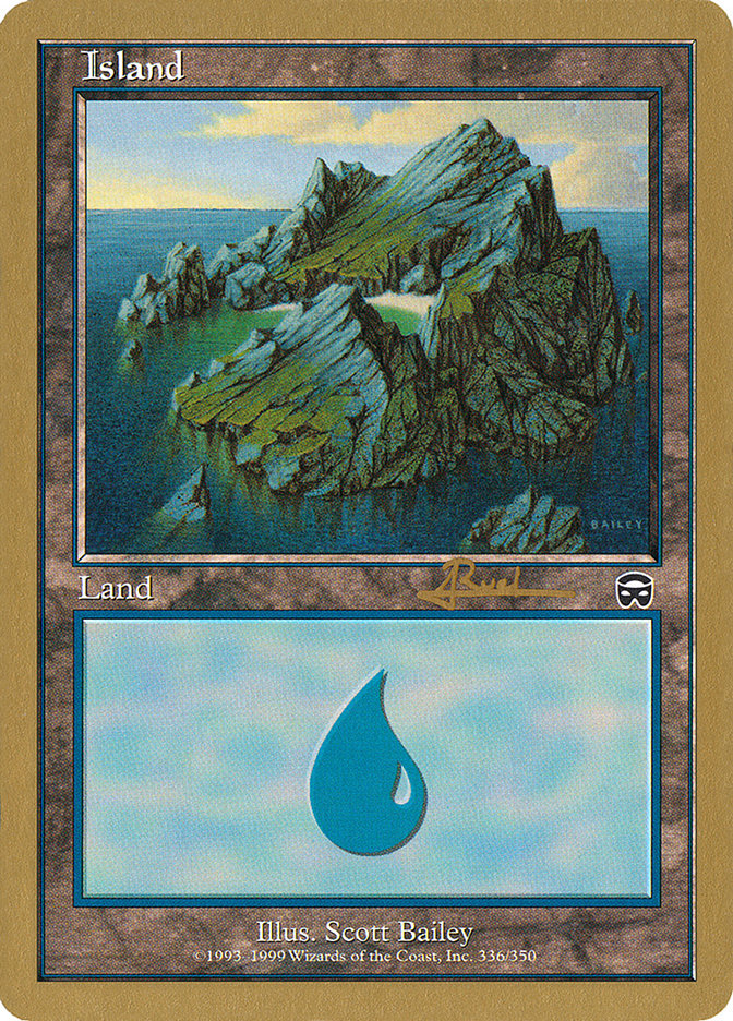 Island (ar336a) (Antoine Ruel) [World Championship Decks 2001] | Exor Games Summserside