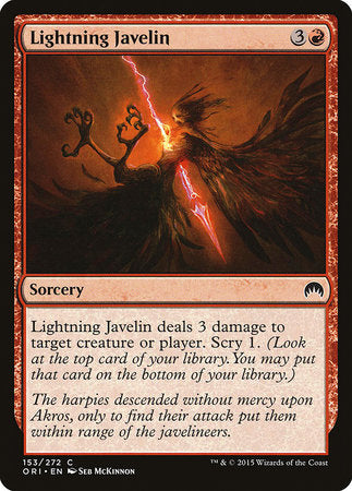 Lightning Javelin [Magic Origins] | Exor Games Summserside