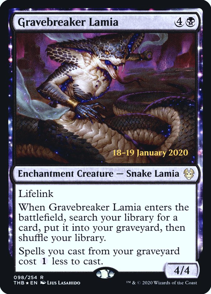 Gravebreaker Lamia [Theros Beyond Death Prerelease Promos] | Exor Games Summserside