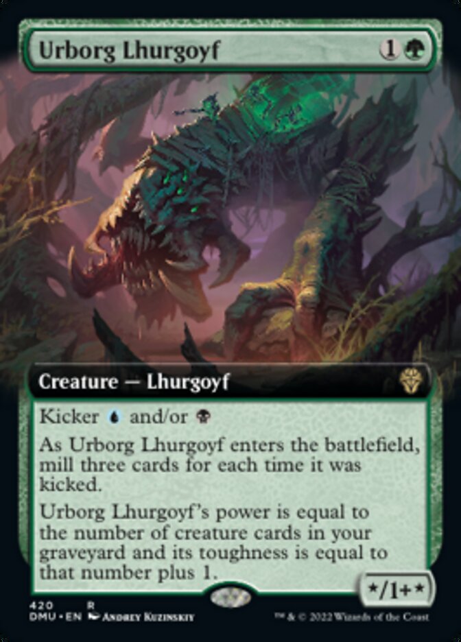 Urborg Lhurgoyf (Extended Art) [Dominaria United] | Exor Games Summserside