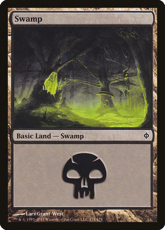 Swamp (171) [New Phyrexia] | Exor Games Summserside