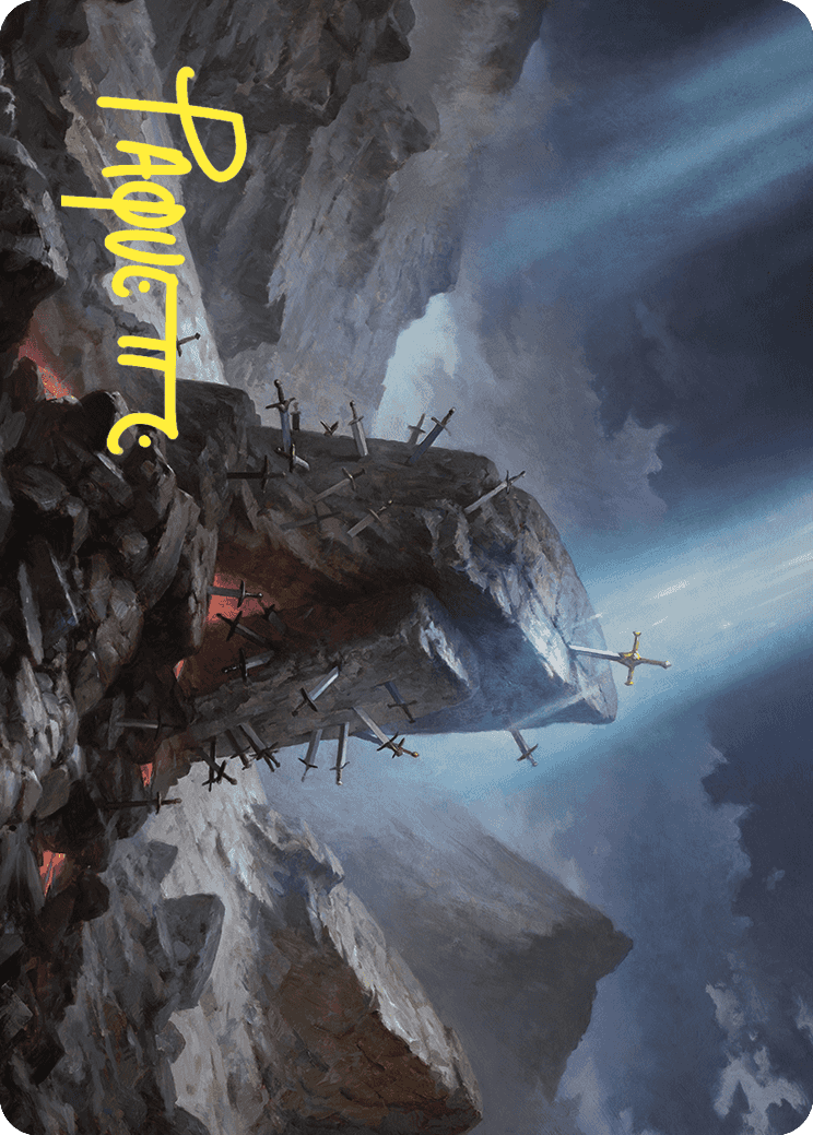 The Irencrag Art Card (Gold-Stamped Signature) [Wilds of Eldraine Art Series] | Exor Games Summserside