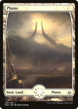 Plains (185) - Full Art [Hour of Devastation] | Exor Games Summserside