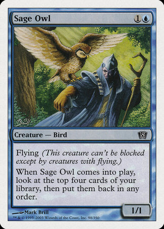 Sage Owl [Eighth Edition] | Exor Games Summserside