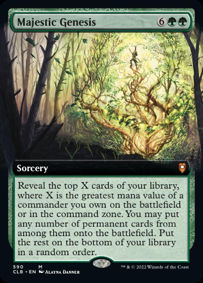 Majestic Genesis (Extended Art) [Commander Legends: Battle for Baldur's Gate] | Exor Games Summserside