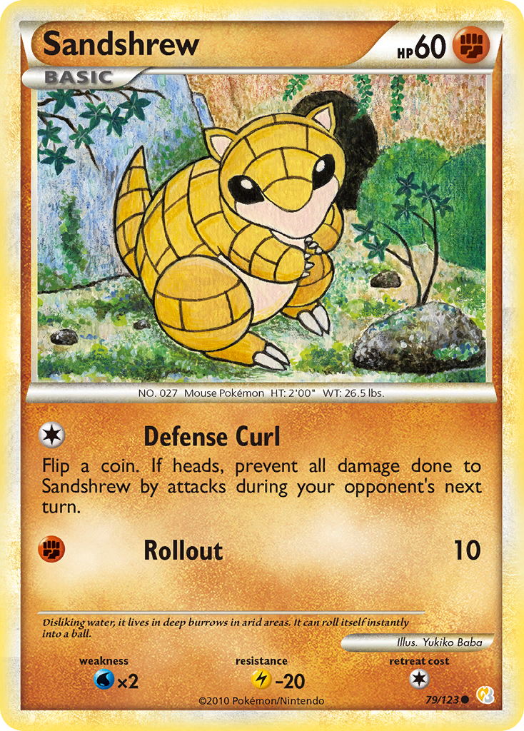 Sandshrew (79/123) [HeartGold & SoulSilver: Base Set] | Exor Games Summserside