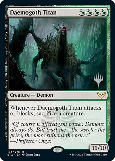 Daemogoth Titan (Promo Pack) [Strixhaven: School of Mages Promos] | Exor Games Summserside