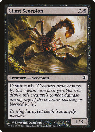 Giant Scorpion [Zendikar] | Exor Games Summserside