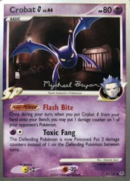 Crobat G LV.44 (47/127) (Happy Luck - Mychael Bryan) [World Championships 2010] | Exor Games Summserside