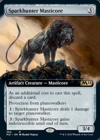 Sparkhunter Masticore (Extended Art) [Core Set 2021] | Exor Games Summserside