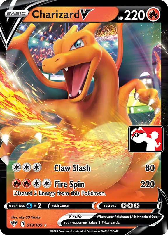 Charizard V (019/189) [Prize Pack Series One] | Exor Games Summserside