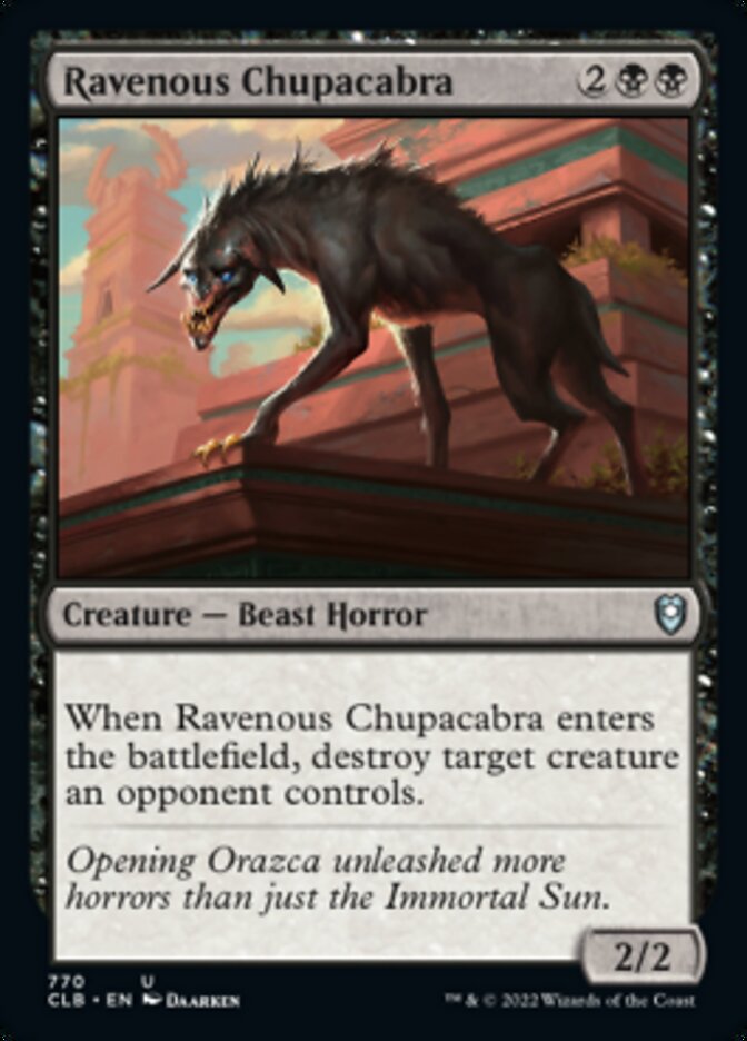 Ravenous Chupacabra [Commander Legends: Battle for Baldur's Gate] | Exor Games Summserside