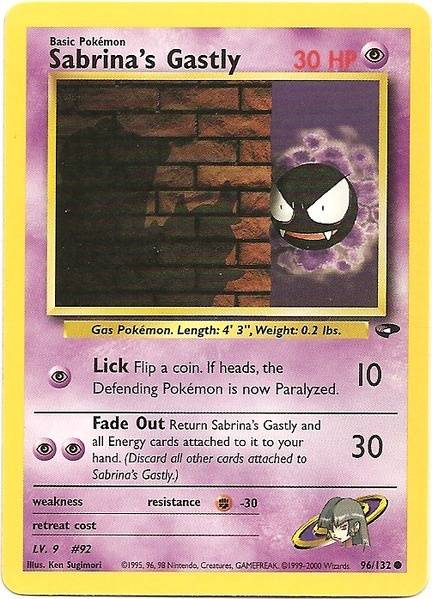 Sabrina's Gastly (96/132) [Gym Challenge Unlimited] | Exor Games Summserside