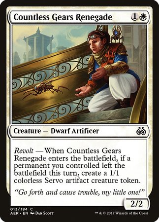 Countless Gears Renegade [Aether Revolt] | Exor Games Summserside