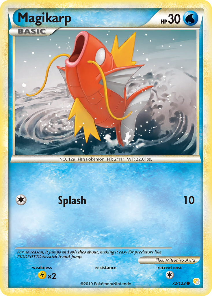 Magikarp (72/123) [HeartGold & SoulSilver: Base Set] | Exor Games Summserside