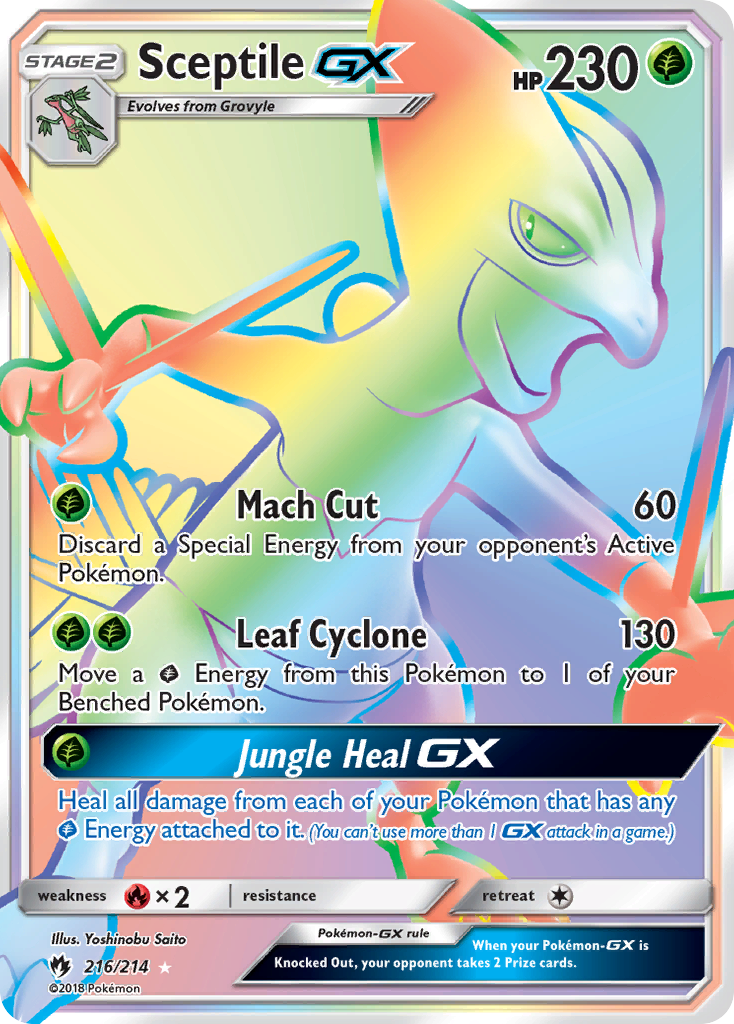 Sceptile GX (216/214) [Sun & Moon: Lost Thunder] | Exor Games Summserside