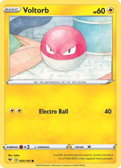 Voltorb (045/185) [Sword & Shield: Vivid Voltage] | Exor Games Summserside