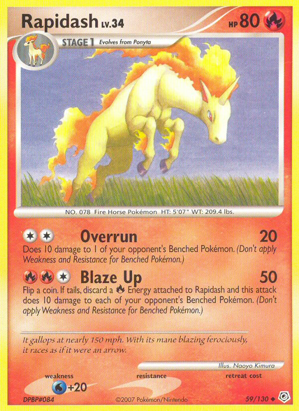 Rapidash (59/130) [Diamond & Pearl: Base Set] | Exor Games Summserside