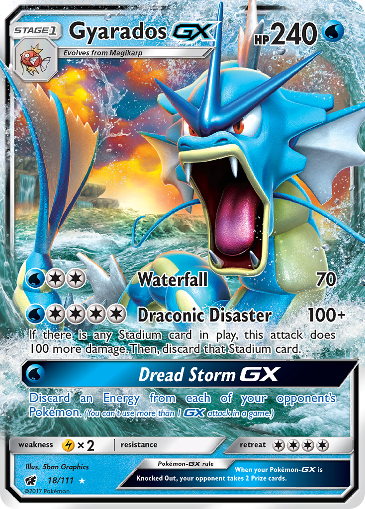 Gyarados GX (18/111) [Sun & Moon: Crimson Invasion] | Exor Games Summserside