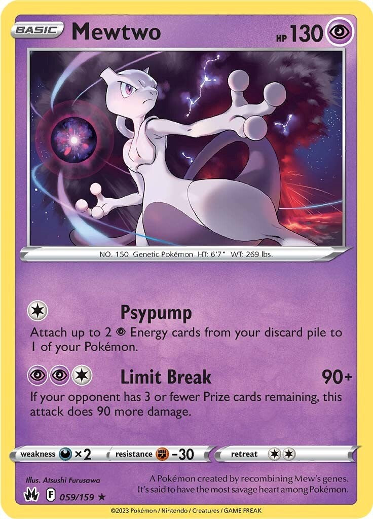 Mewtwo (059/159) [Sword & Shield: Crown Zenith] | Exor Games Summserside