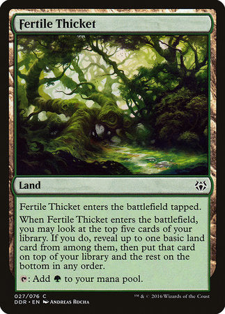 Fertile Thicket [Duel Decks: Nissa vs. Ob Nixilis] | Exor Games Summserside