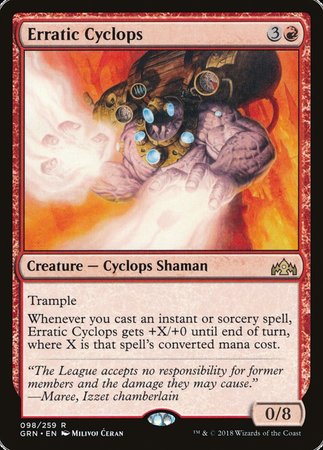 Erratic Cyclops [Guilds of Ravnica] | Exor Games Summserside